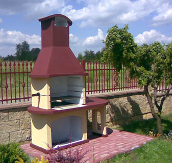 grill betonowy kominek darkom