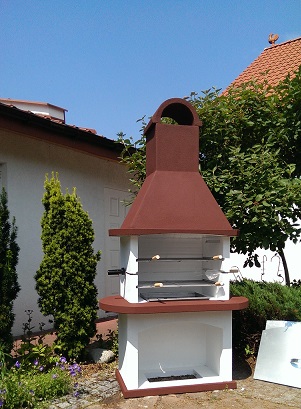 grill betonowy kominek darkom