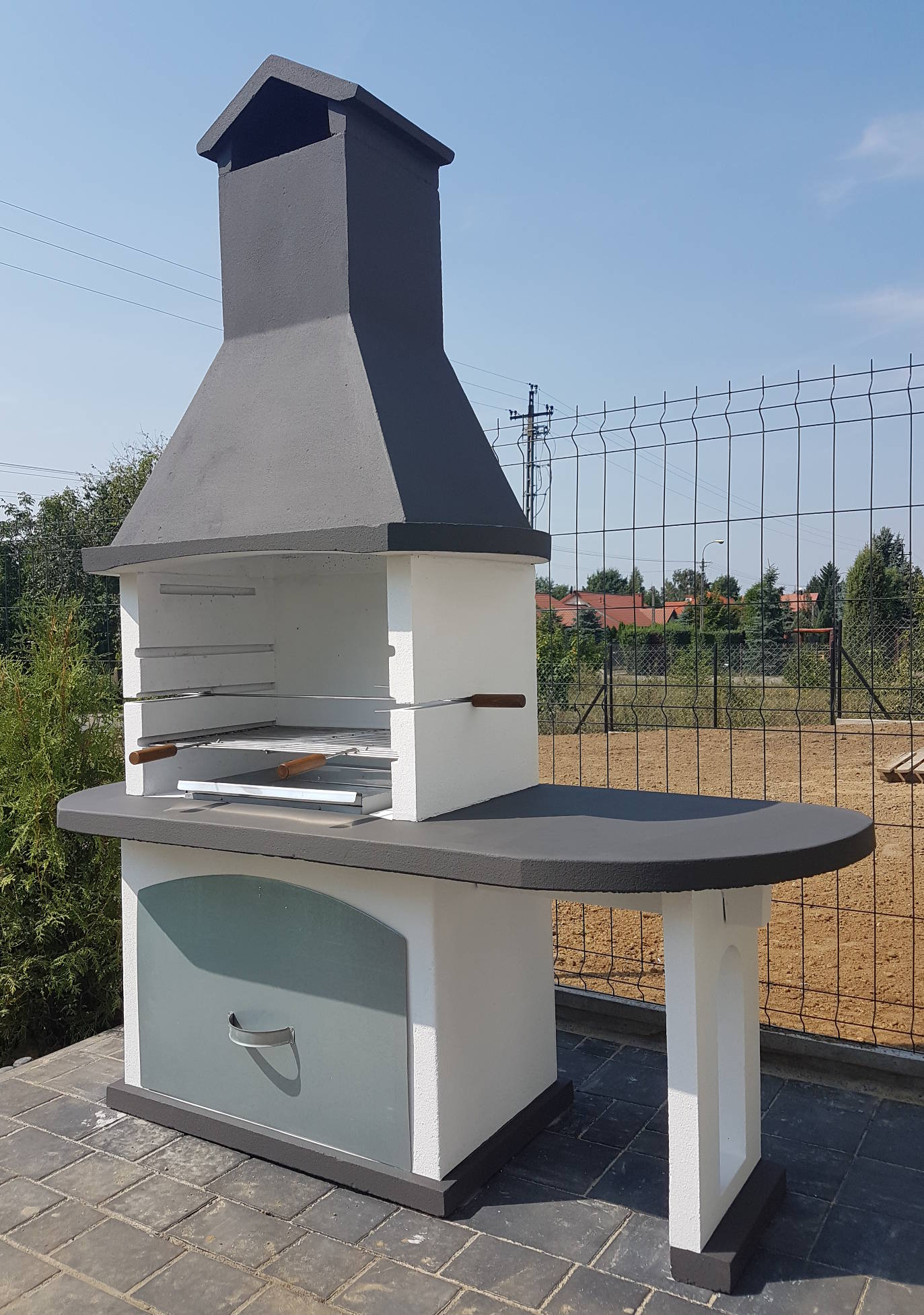 grill betonowy kominek darkom