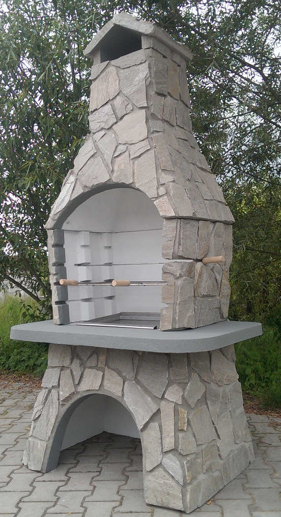 grill betonowy kominek darkom