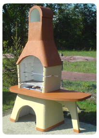 grill betonowy kominek darkom